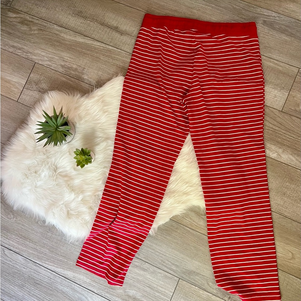 EDDIE BAUER | Red and White Striped Pajama Pants (L) - Picture 5 of 5